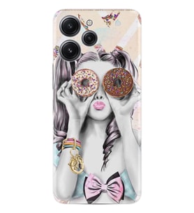 Xiaomi Redmi 12 128 GB 4 GB Ram Kılıf Desenli Silikon Donut Girl 1408