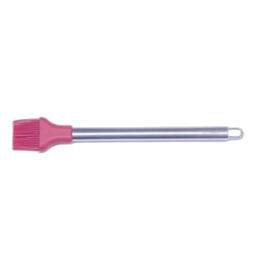 Fırça - Silikon - Çelik Sap Kırmızı - 32 cm
