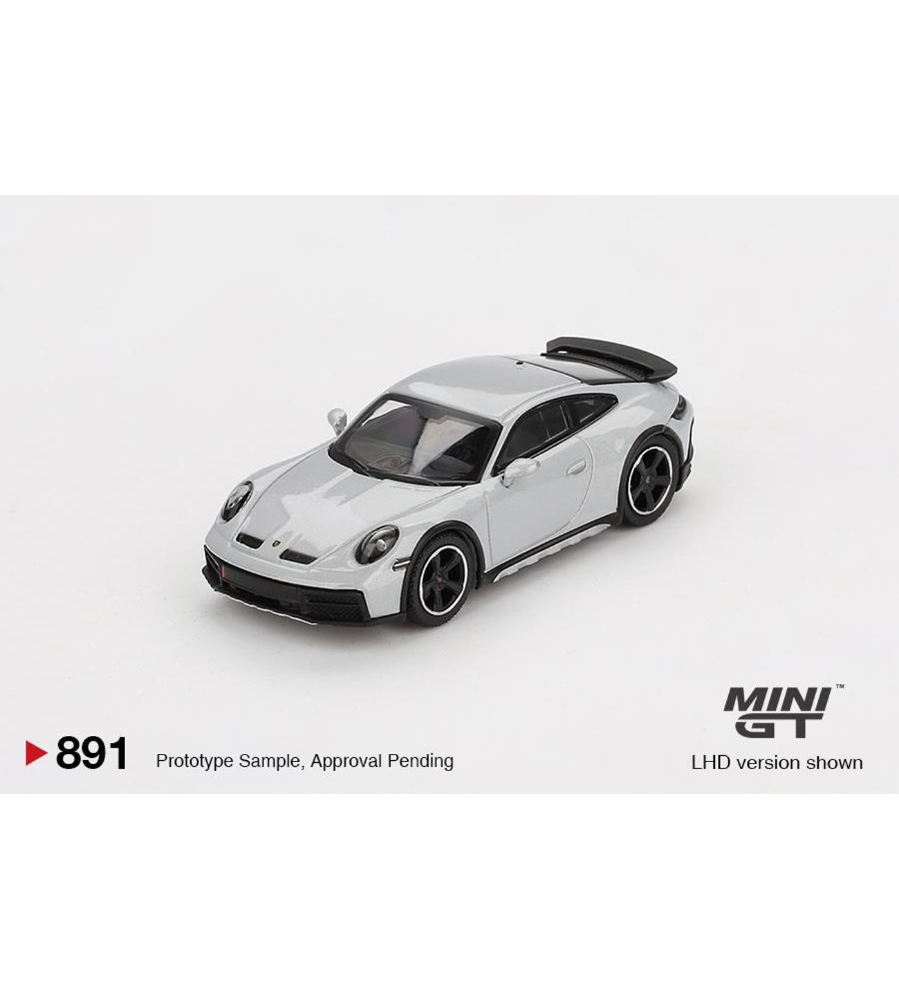 Mini GT Porsche 911 Dakar Ice Gray Metallic 891