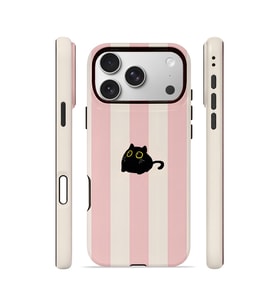 iPhone 17 Pro Vorian Çift Katmanlı MagSafe Kılıf Midnight Cat Stripe