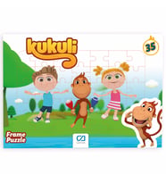 Kukuli Tinky Minky Frame Puzzle/yapboz (35 Parça) (Çok Renkli)