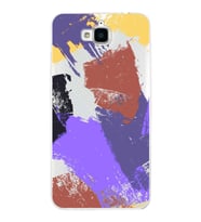 Huawei Y6 Pro Uyumlu Kapak Brush Stroke Tasarımlı Şeffaf Silikon Kılıf