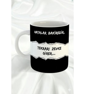 "Acılar B*kire Gibidir" Özlü Sözlü Hediyelik Tasarım Kupa Bardak (Beyaz)