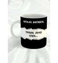 "Acılar B*kire Gibidir" Özlü Sözlü Hediyelik Tasarım Kupa Bardak (Beyaz)