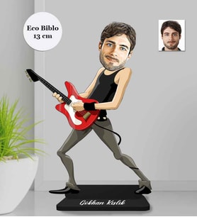 Kişiye Özel Gitarist Erkek Ahşap Eco Biblo -2