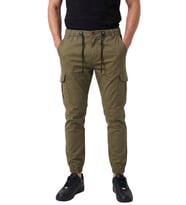 DeepSEA Erkek Slim Fit Likralı Siyah Kargo Cepli Jogger Pantolon – İpli Bel Lastikli Paça 2600589