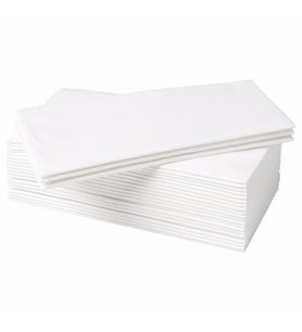 Servis Peçete 38x38 cm 25 Adet Beyaz Renkli Peçete