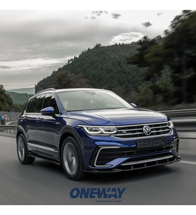 VW Tiguan R Mk2 Facelift 2020+ Marşpiyel Altı Lip / VW Tiguan R-Line Mk2 Facelift 2020+ Marşpiyel Altı Lip (1 Takım) (Siyah)