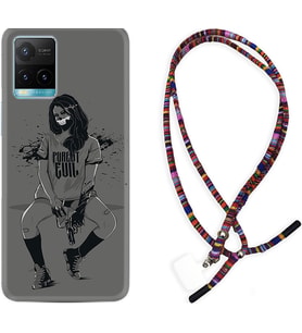 Vivo Y11S Y21S Y20 Y20S Y70 Kılıf Boyun Asklı Rasta Silikon Purest Evil 1627