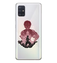 Samsung Galaxy A51 Uyumlu Demon Slayer Tasarımlı Şeffaf Telefon Kılıfı