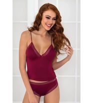 Pierre Cardin 305 Kadın Dantelli Penye Atlet Külot Kaşkorse Set