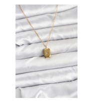 Mey İthalat® 316L Çelik Zincir Gold Renk Minimal Kutup Yıldızı Model Kadın Kolye