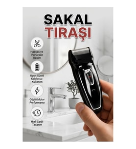 Şarjlı Saç ve Sakal Tıraş Makinesi – Ayarlanabilir Başlıklı, Hızlı Şarjlı Ergonomik Tasarım