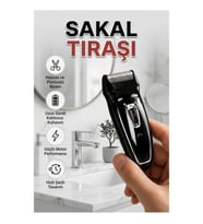 Şarjlı Saç ve Sakal Tıraş Makinesi – Ayarlanabilir Başlıklı, Hızlı Şarjlı Ergonomik Tasarım