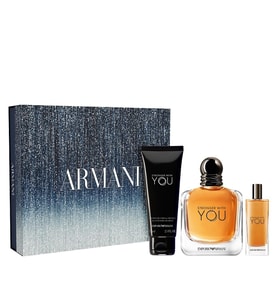 Emporio Armani Stronger With You EDT 100 ml + Stronger With You EDT 15 ml + Body Shampoo 75 ml Erkek Parfüm Seti