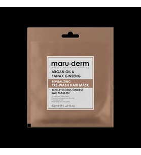 Duş Öncesi Saç Maskesi, Argan Yağı ve Asya Ginsengi, Yenileyici, 50 ml
