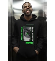 Tasarım Attack On Titan Baskılı Unisex Oversize Eren Yeager Anime Karakter Hoodie
