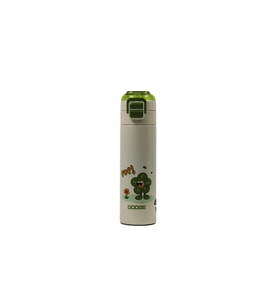 Dodge DB-24501 Çift Kullanım Pipetli/Rahat İçim Yeşil 500ml Çelik Matara