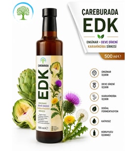 ÇareBurada EDK Sirke 500 ml Enginar, Devedikeni, Karahindiba