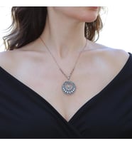 Elmas Montür Rose Gold Gümüş Kolye