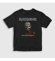 Presmono Unisex Çocuk Siyah Souls Iron Maiden T-Shirt 87191tt
