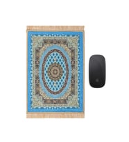 Bursa İpek Turkuaz Dekoratif Küçük Halı Mousepad