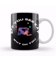 Eff You See Kay Why Oh You YOGA Kupa Bardak Porselen
