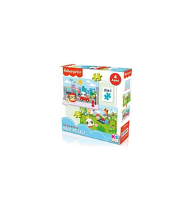 Ks Games Fisher-Price Baby Puzzle City Fun & Picnic 2 in 1 Çocuk Puzzle