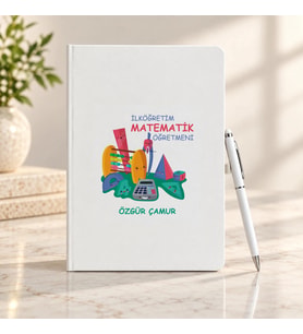 İlköğretim Matematik Öğretmenine İsme Özel Defter ve Kalem Seti