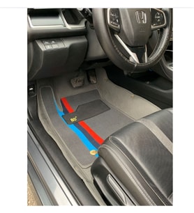 Honda Civic 2016-2021 Arası Aracına Özel 8d Çift Katmanlı Havuzlu Paspas Takımı (Altın)
