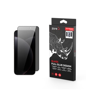 iPhone 17 Pro Max Premium Privacy Hayalet Ekstra Korumalı Tam Kaplayan Cam Ekran Koruyucu (Siyah)