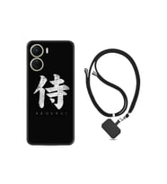 Vivo Y16 Kılıf Ipli Boyun Askılı Desenli Silikon Samurai 1340