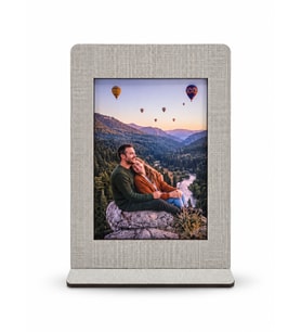 StoreBaskı Masa Üstü Ahşap Fotoğraf Çerçevesi 9×14 cm – Kişiye Özel Fotoğraf Baskısı Dahil