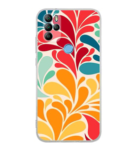 PrintiFy General Mobile GM 21 Pro ile Uyumlu 1mm Slim Fit Retro Renkler 5 Baskılı Şeffaf  Kılıf