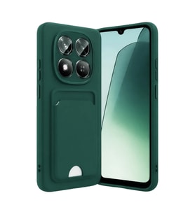 Xiaomi Redmi Note 15 Pro 4G Kelvin Kartvizitli Silikon - Koyu Yeşil