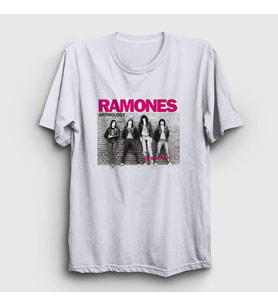Presmono Unisex Beyaz Anthology Ramones T-Shirt 169344tt
