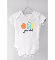 1 Yaş One Boho Kısa Kol Çıtçıtlı Bebek Body
