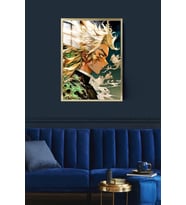 Anime Çerçeveli Metal Poster Tablo