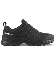 Salomon X Ward Leather Goretex Womens Walking Shoes Lastik Bağcıklı Su Geçirmez Kadın Outdoor Yürüyüş Ayakkabısı Siyah