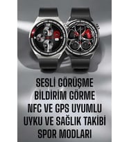 Akıllı Saat GPS VE NFC Özelliği Sesli Görüşme Dokunmstik Ekran