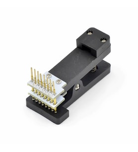8 Pin Programlama Aparatı 2.54mm Pogo Pin Yaylı Mandal Klips Seri Üretim Entegre Hızlı Prog.