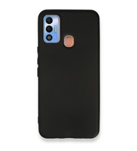 Tecno Spark 7t Kılıf First Silikon - Siyah
