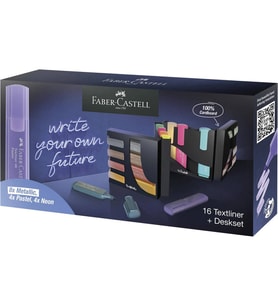 Faber Castell Textliner 46 Fosforlu Kalem 16 Renk Masa Seti