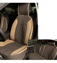 Space Elegance 5'li Koltuk Kılıfı Minder Koyu Bej-Bej / KLMNY540