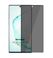Microsonic Samsung Galaxy Note 10 Plus Privacy 5D Gizlilik Filtreli Cam Ekran Koruyucu Siyah