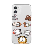 Iphone 11 Uyumlu Garfield Tasarımlı Şeffaf Telefon Kılıfı