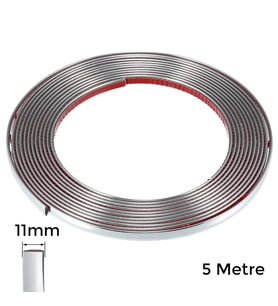 Yapışkanlı Nikelaj Şerit Bant Çıta 11mm 5 Metre Krom