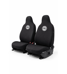 Fiat Fiorino Penye Oto Koltuk Kılıfı - Marka Logo Baskılı - Siyah