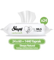 Sleepy Natural Yenidoğan Islak Havlu Mendil 60x24 1440 Yaprak