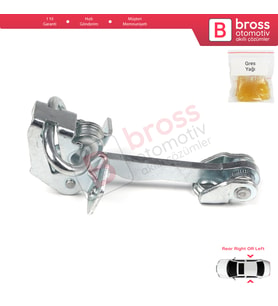 Opel Corsa C X01 2000-2009 160257 24413391 İçin Arka Sağ veya Sol Kapı Gergi Yayı
